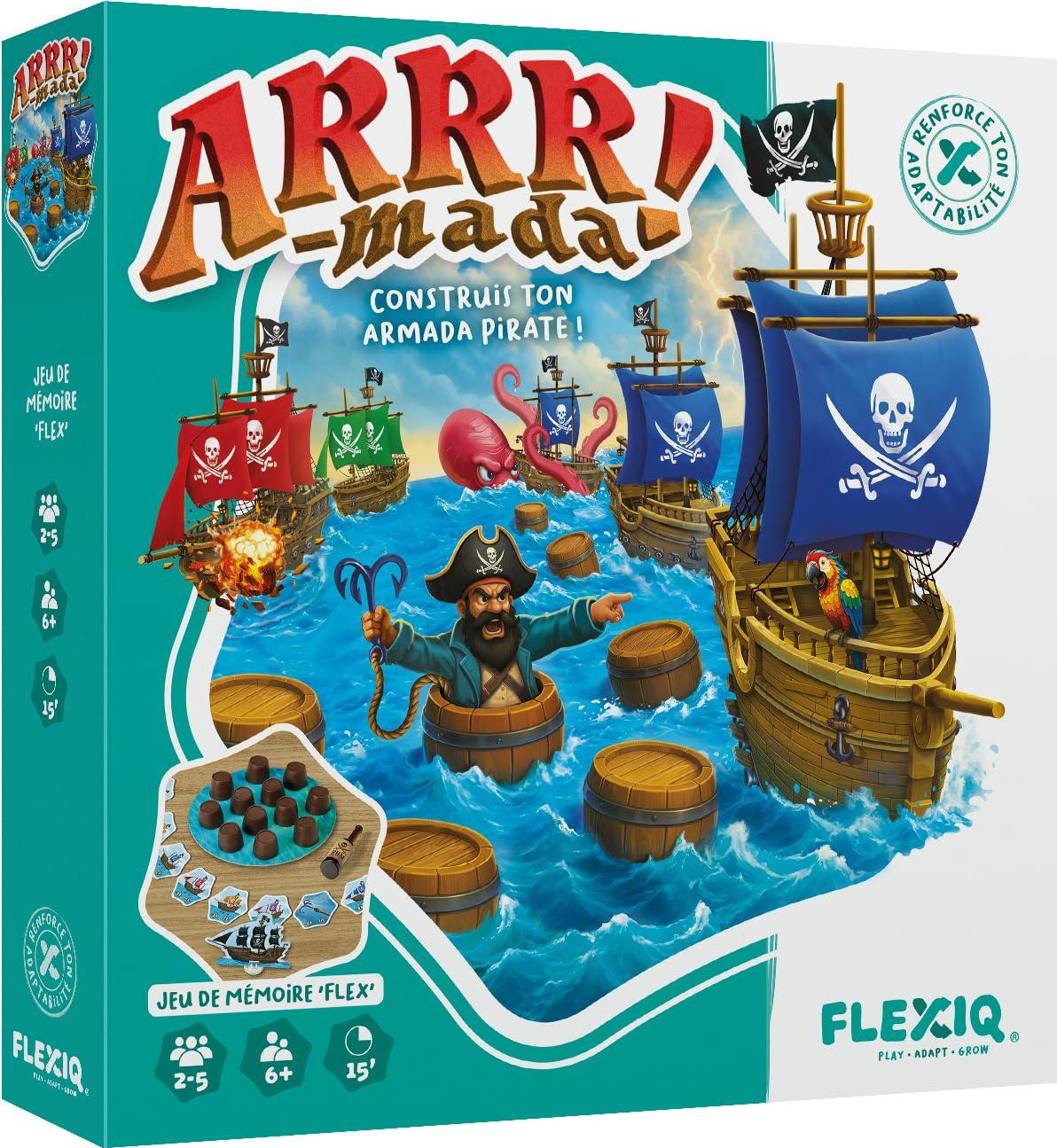 Asmodee - ARRR-MADA - FlexiQ - Bordspel met een piratenthema