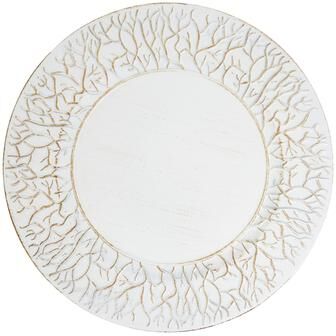 Saro Lifestyle Nature-Inspired Branch Edge Charger Plate (Set of 4)