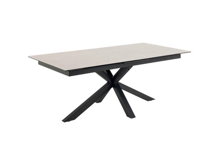 Mid.you Esstisch, Grau, Keramik, rechteckig, eckig, 100x76x200-240 cm, ausziehbar, Esszimmer, Tische, Esstische, Esstische ausziehbar