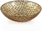 Zodax "Nova 7"" Braided Gold Glass Bowls, Set of 6"