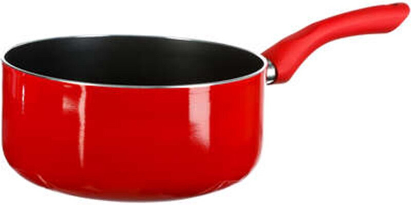 5five Aluminium Inductie Kookpan Rood/Zwart - 20 cm
