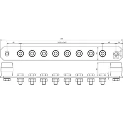 Dehn, Zubehör Elektroinstallation, SOEHNE Potentialausgleichschiene o. Abdeckung Cu PAS 8AP