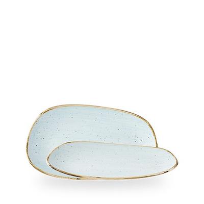 Churchill Stonecast Duck Egg Blue Asymmetrisch Servierteller 26cm
