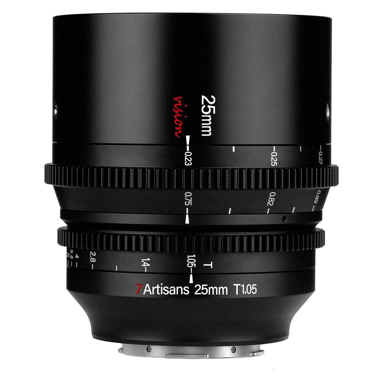 7artisans Festbrennweite 25 mm T1.05 (L-Mount, APS-C / DX) (C104B)