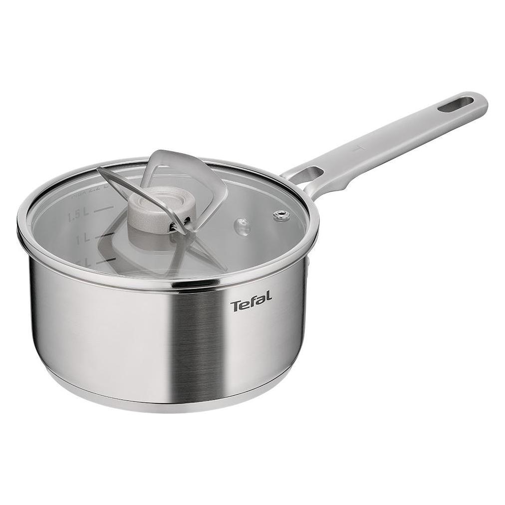 Tefal Extreme Cooking Pot, 18 cm/2.2 L, Glass Lid, Stainless Steel (Kochtopf, Edelstahl) (67090308)