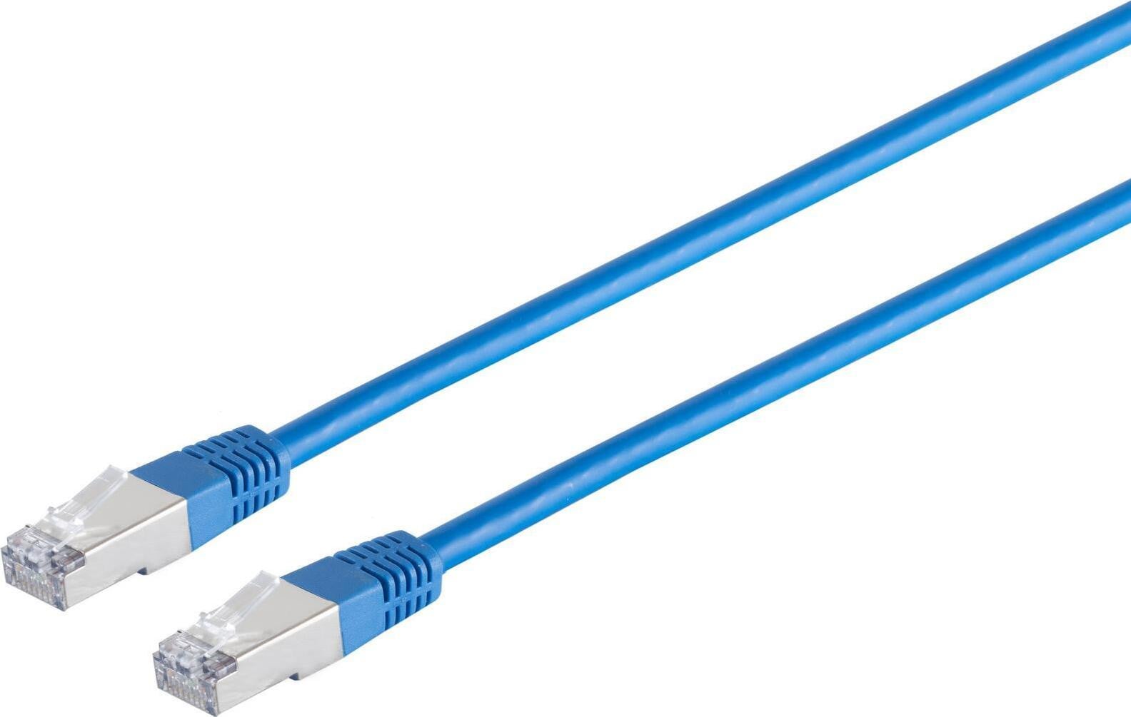 S-CONN Cat6 S/FTP RJ45 naar RJ45 netwerkkabel, 0,25 m, blauw