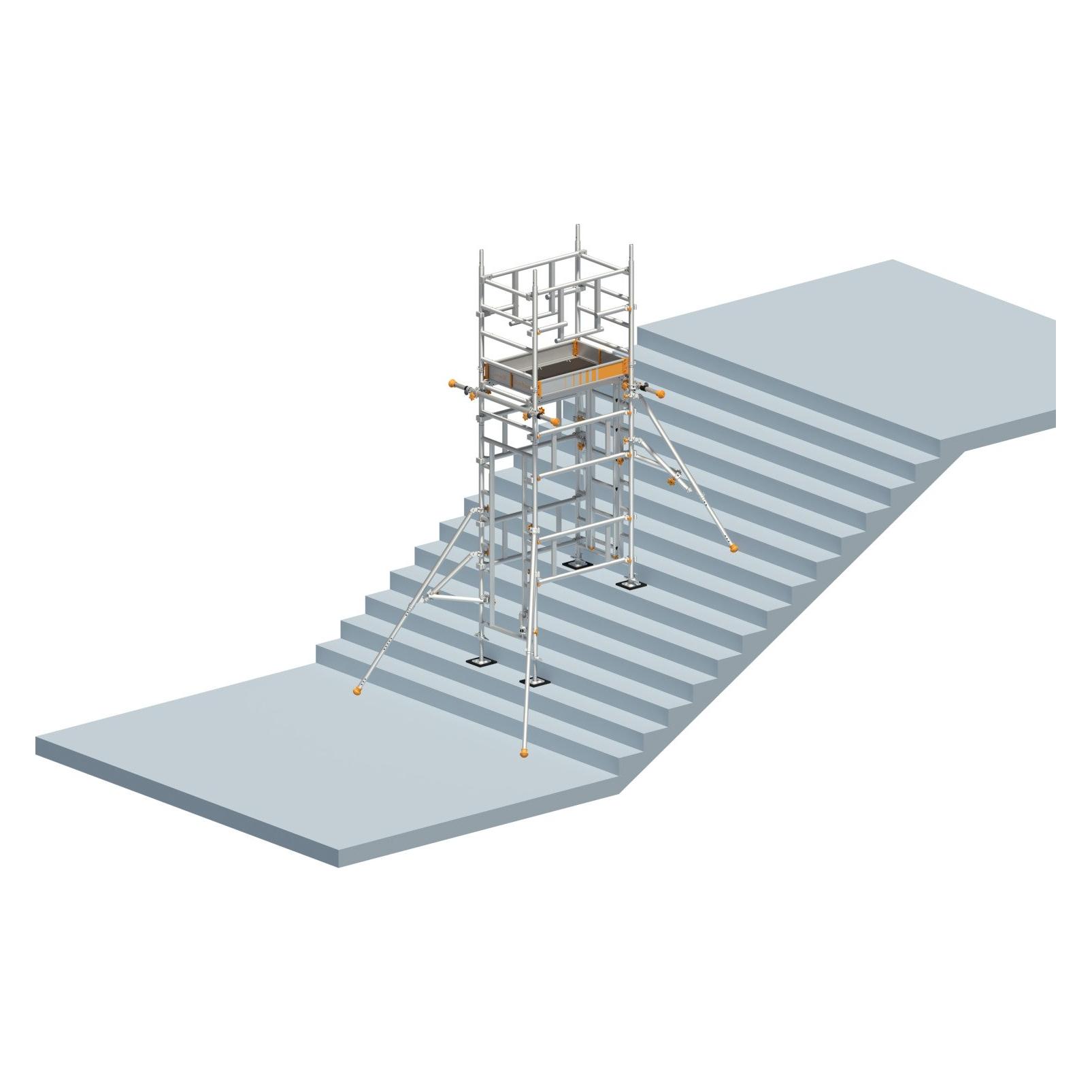 Layher SoloTower P2 SAFETYPLUS mit Treppen-Kit, 1621193 max. Plattformhöhe, 2.65 m (229220)