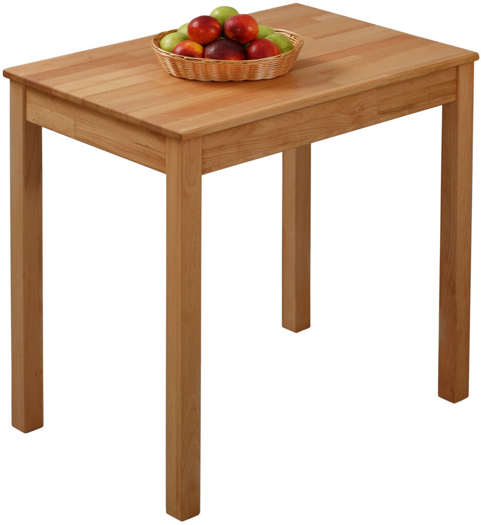 Fernleaf Juliana solid wood dining table Beech Heartwood H75 x L70 x W50cm