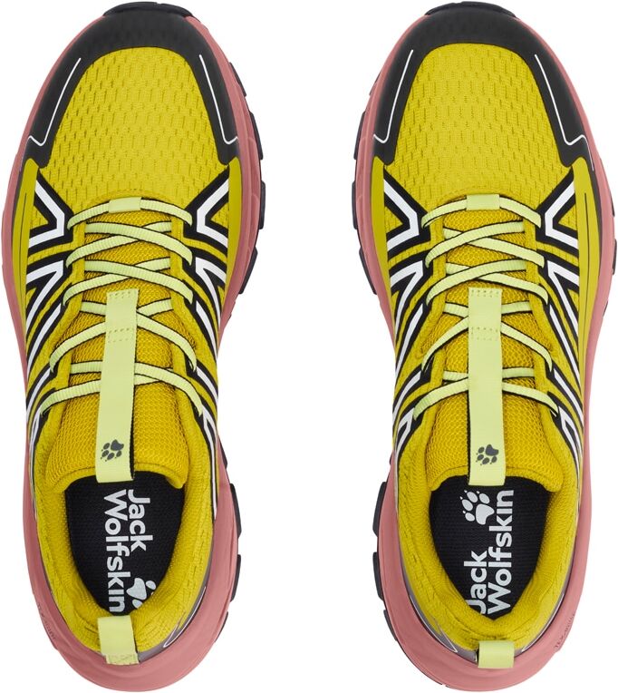 Wanderschuh JACK WOLFSKIN "WILD HIKE LOW M", Herren, Gr. 42,5, gelb (chartreuse), Synthetik, Schuhe Wanderschuh, Outdoorschuh, Trekkingschuh chartreuse 42,5