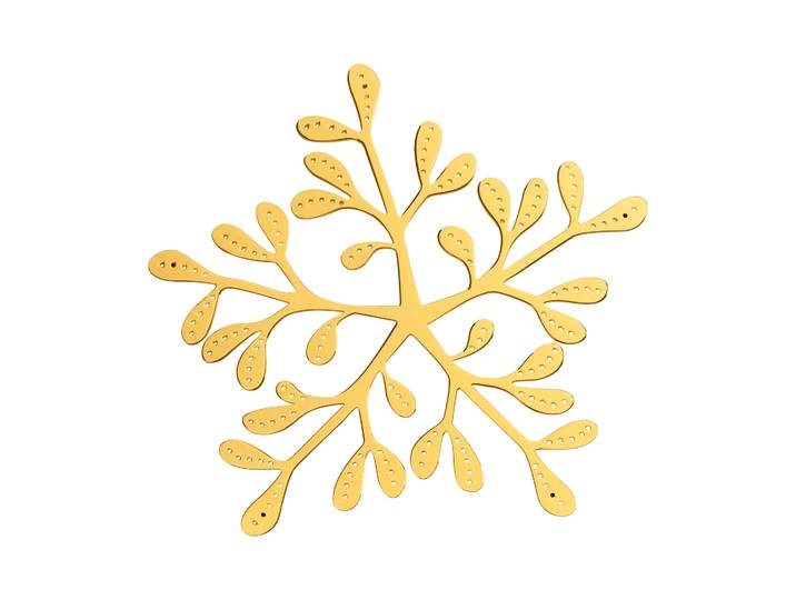 Cooee Design Dessous de plat Mistletoe Ø20 cm Laiton