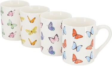 Gibson Set of 4, 18 Ounce Stoneware Mug White