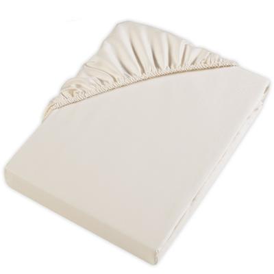 Bettlaken MÖVE "Möve Spannbettlaken Collection", beige (champagne), B:200cm L:200cm, Satin, Obermaterial: 100% Baumwolle, Bettlaken, Bettlaken, passend zur Möve Serie Noblesse und Luxery