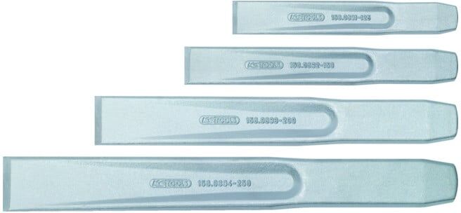 Jeu de burins plats, 4 pcs. ; KS Tools (156.0690)