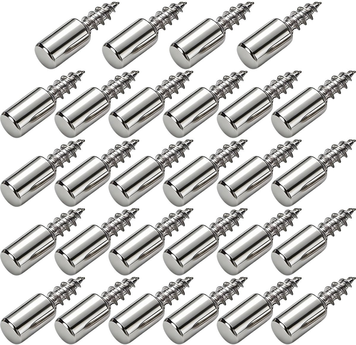 Dailygoods Plankdragers 40 stuks - Zwart - Metaal met antislip dop en zelftappende schroeven voor meubels en kasten
