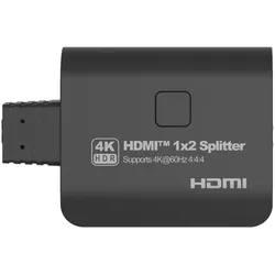 PremiumCord HDMI 2.0 Mini Splitter 1-2 Pigtail 4Kx2K@ HDCP2.2 Downscaler, Switch Box