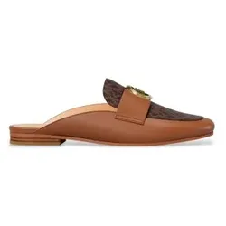 Michael Kors für Damen. 40T6MZFP3L Mckenzie Clogs aus Leder mit braunem Logo (37), Wohnung, Keine, Lässig, Klassisch