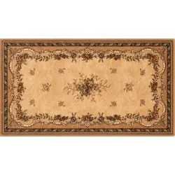 TEPGO Wollteppich Versailles sandbeige 80x120 cm