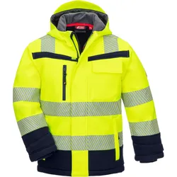 Kinder Hi-Viz Winter Softshelljacke "MOTION TEX KIDS" gelb - 146/152 - gelb