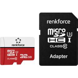 Renkforce RFmSD32 microSDHC-Karte 32 GB A1 Application Performance Class, v30 Video Speed Class inkl. SD-Adapter RF-7488100