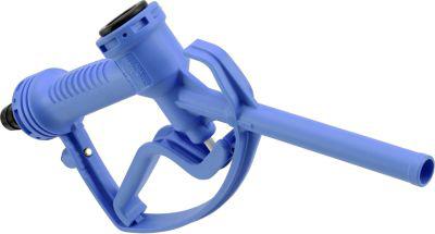 Handzapfventil für CEMO Tankanlagen und Kurbelpumpen für AdBlue®, max. 80 l/Hub, Anschlusstülle DN 19, Auslass 19 mm, mit Hebelarretierung