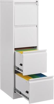 Garvee 3 Drawer/4 Drawer Filing Cabinet with Lock, Metal Vertical Office Home Narrow File Storage Cabinet