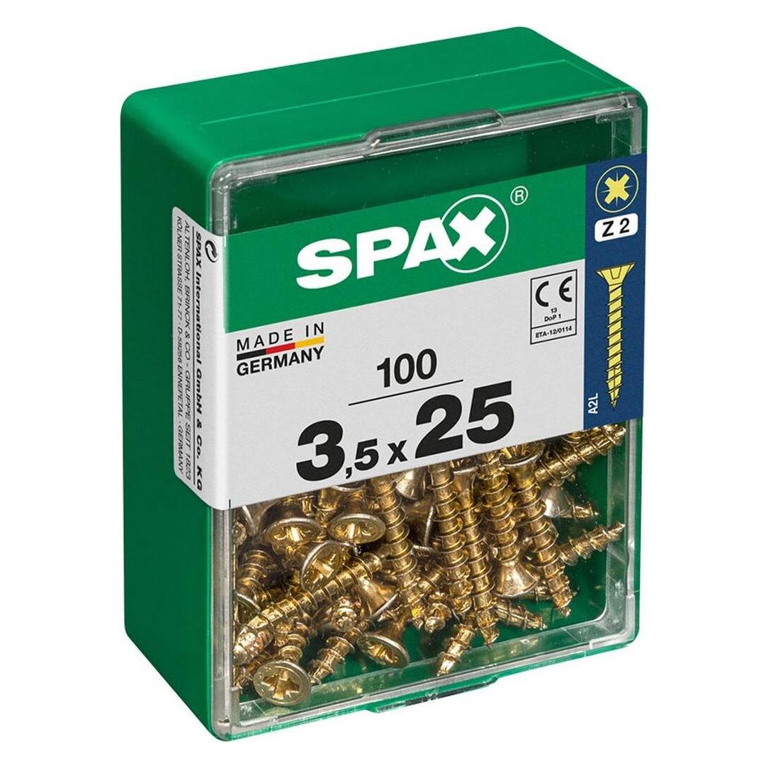Spax CS PZ 3,5X25 YELLOX 100PCS (100 Schrauben pro Stück) (4081020350252)