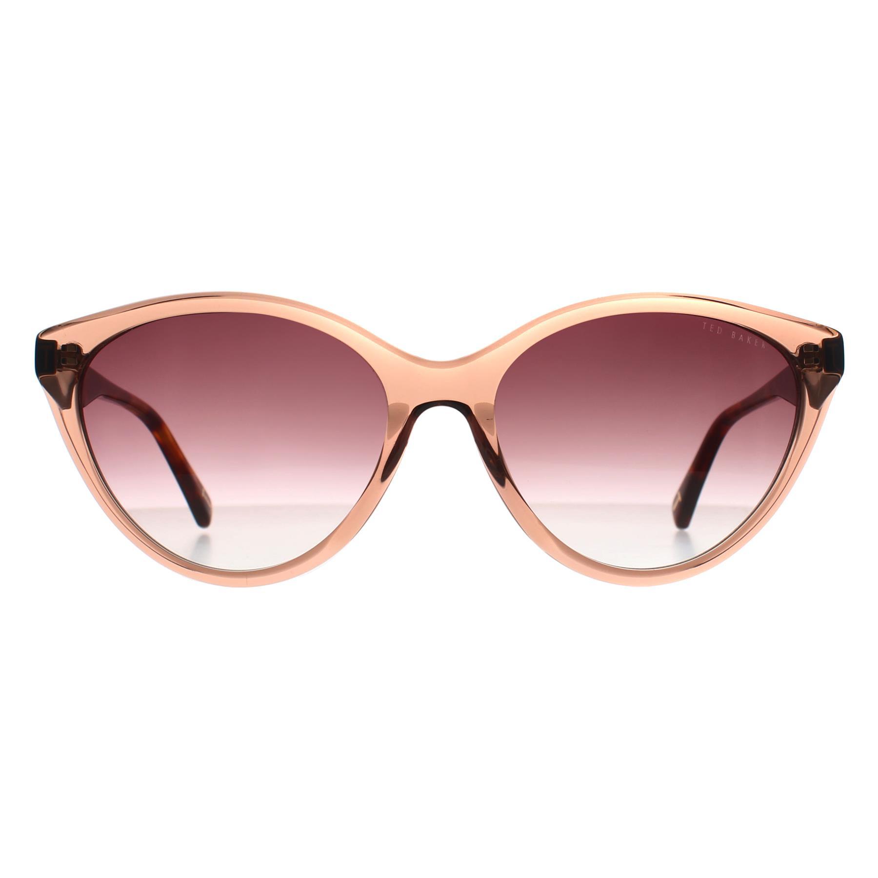Ted Baker Cat Eye Womens Crystal Brown Gradient TB1735 Deeha