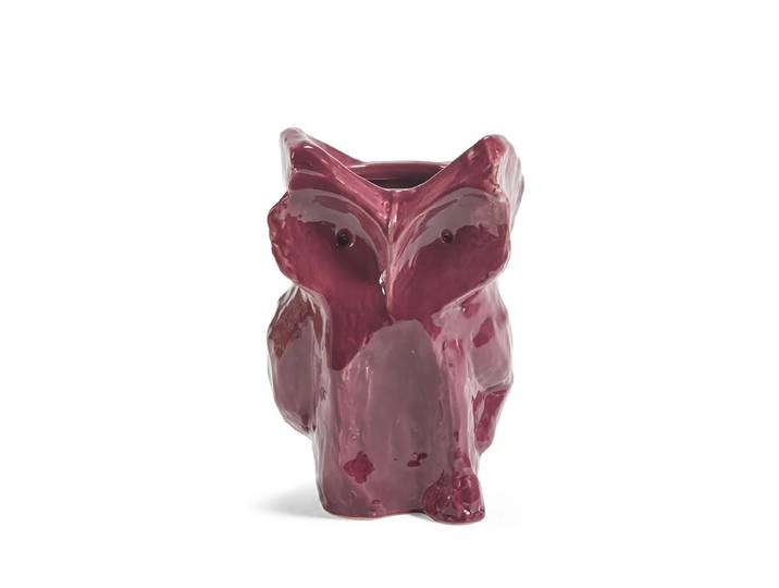 Serax - After Midnight Vase Owl, S, aubergine