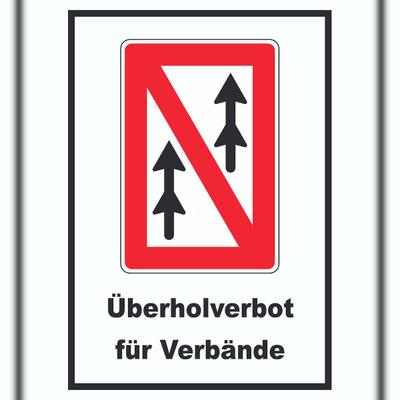 HB-Druck überholverbot für Verbände Symbol A1 (594x841mm)