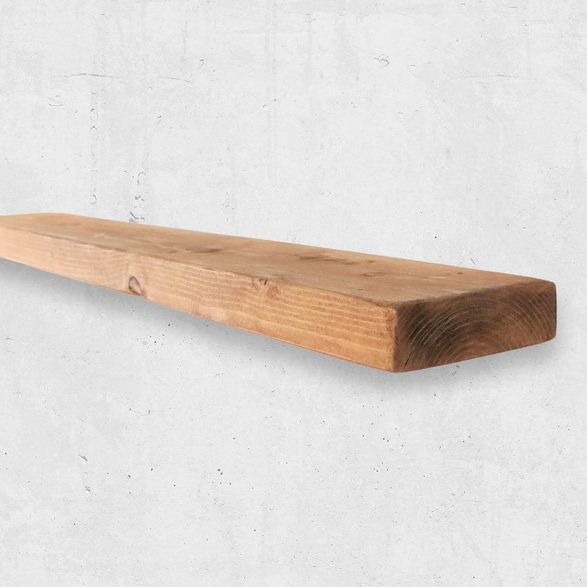 Drijvende Wandplank Tudor Eik - Rustiek Live Edge Design - 180 cm