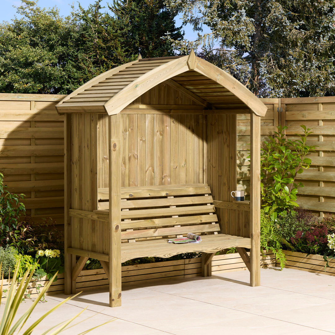 Rowlinson Solid + Manufactured Wood Brown 215cm H X 177cm W X 84cm D