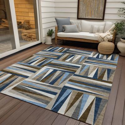 Addison Rugs Machine Washable Indoor/ Outdoor Contemporary Mosaic Chantille Rug