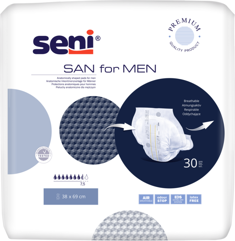 Seni San For Men - 6 paquets de 30 protections
