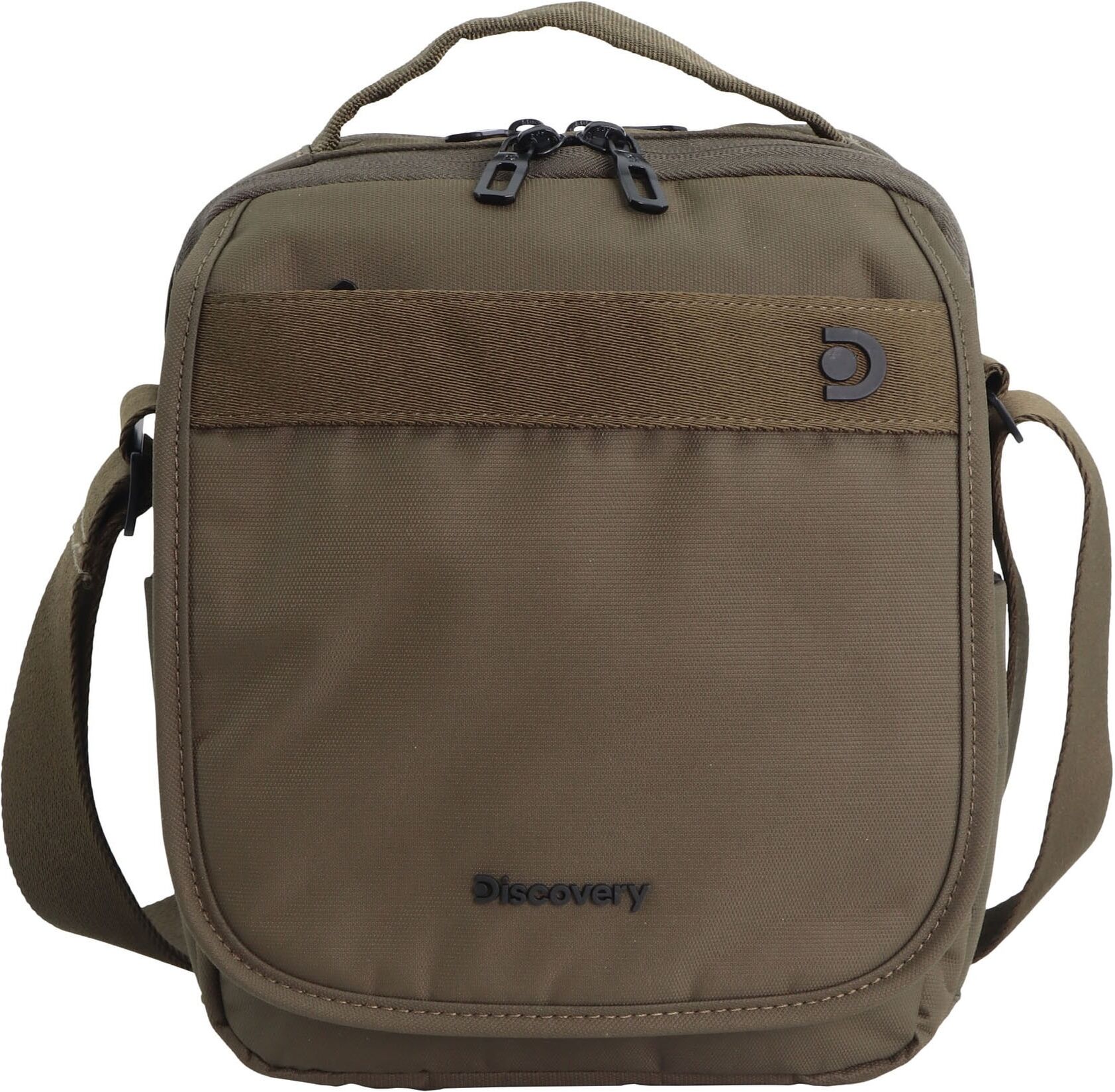 Aktentasche DISCOVERY "Downtown", Herren, Gr. B/H/T: 22cm x 27cm x 27cm, grün (khaki), Kunstfaser, unifarben, Taschen, aus RPET-Polyester