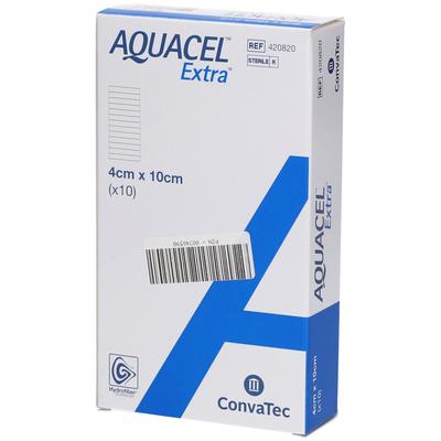 Aquacel Extra 4x10 cm Verband 10 St Kompressen