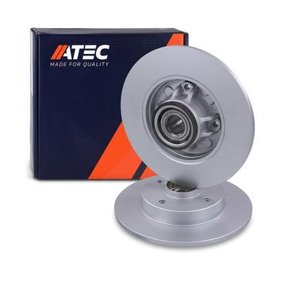 Atec 1x Bremsscheibe mit Radlager mit ABS-Ring Hinterachse [Hersteller-Nr. 40391335] für Citroën, Ds, Peugeot