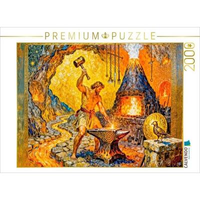 CALVENDO Puzzle Hephaistos Gott des Feuers | 2000 Teile Lege-Größe 90x67cm Foto-Puzzle für glückliche Stunden