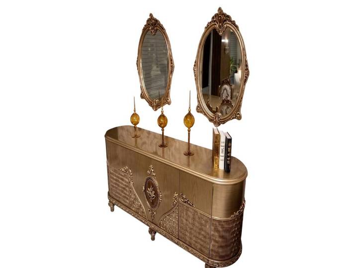 Xlmoebel Sideboard Elegantes Sideboard mit Spiegel und stilvollem Design (Sideboard mit Spiegel, 3 St., Sideboard mit Spiegel), Made in Europa