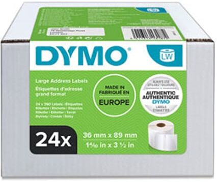 Dymo 13187 (S0722390) etiquetas de direção 36 x 89mm (24 unidades)