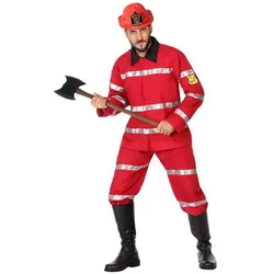 Shine Inline Verkleidung DISFRAZ BOMBERO XS-S 57034 Rot Feuerwehrmann XS/S (2 Stücke) (XS)