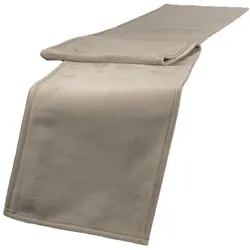 XL-TISCHBAND Samt&Sonders taupe 220/18 cm