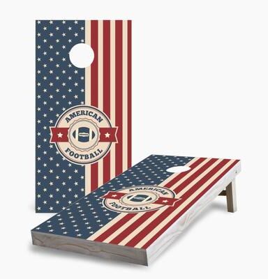 Skip's Garage American Football Regulation 2x4 Cornhole Game Set