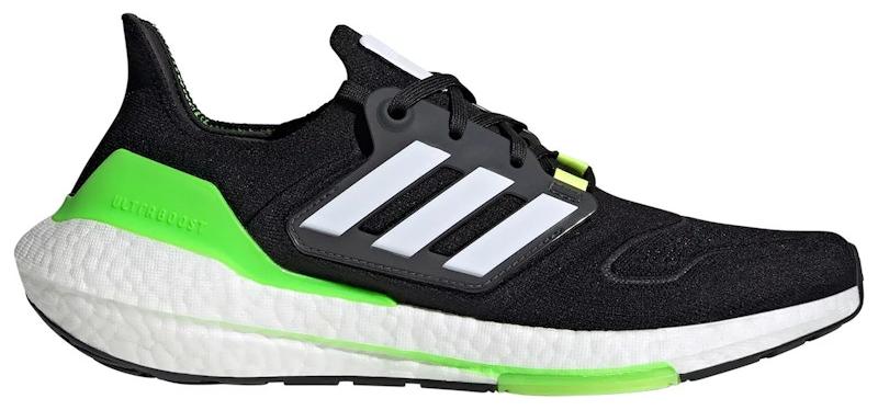 adidas Ultra Boost 22 Core Black Solar Green - EU 46 2/3