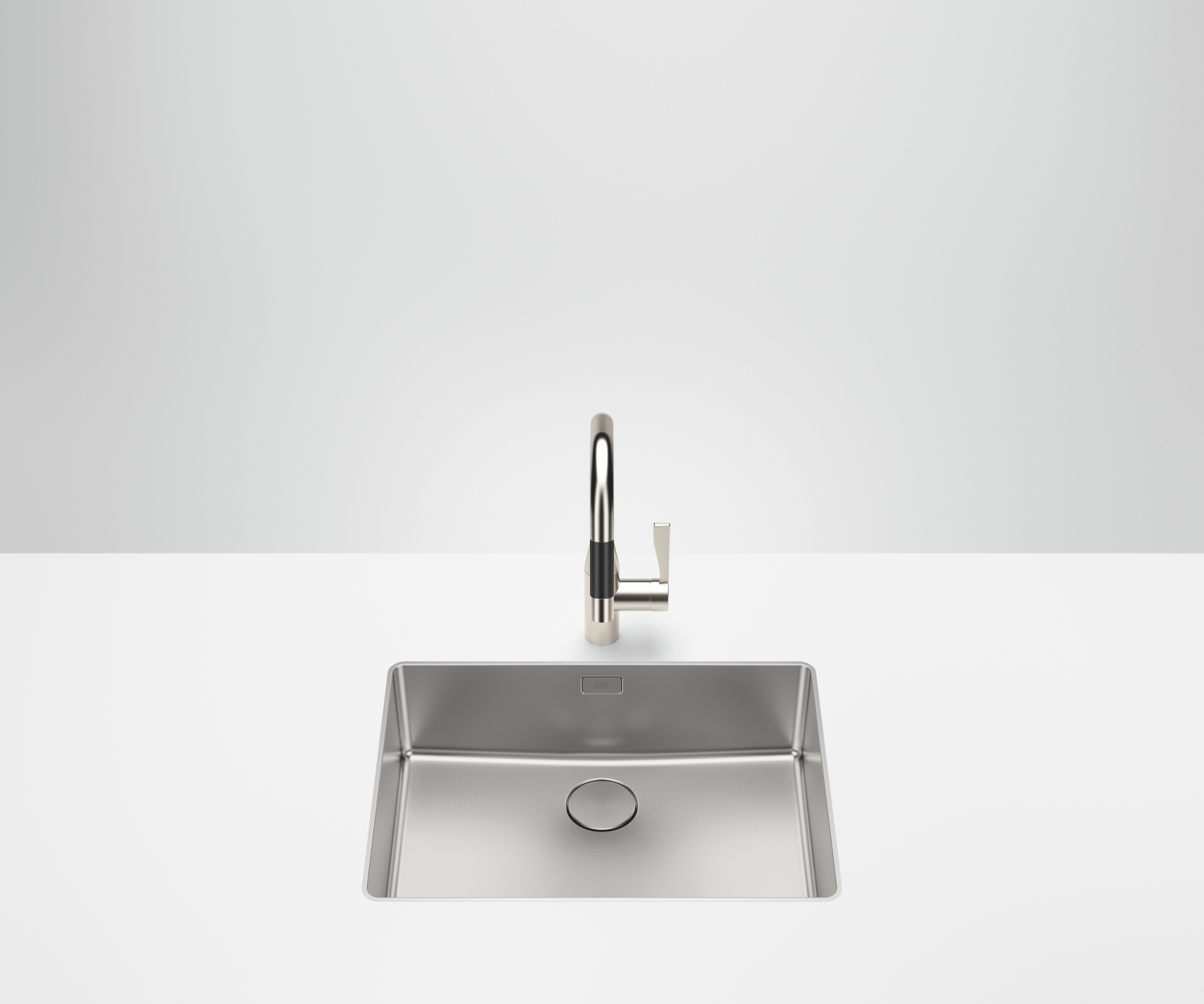 Évier Dornbracht 38551004-86 en acier inoxydable brossé