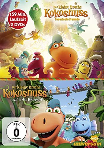 Der kleine Drache Kokosnuss - Feuerfeste Freunde / Auf in den Dschungel! [2 DVDs] - Preis vom 14.10.2026 23:07:16 h
