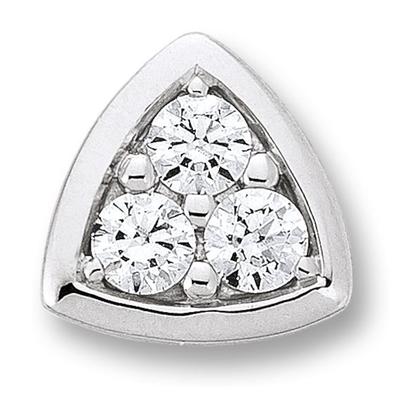 Kettenanhänger ONE ELEMENT "Zirkonia Anhänger aus 333 Weißgold", silber, Schmuckanhänger, Damen, mit Zirkonia, Gold Weißgold 333, Gold, Weißgold 333, Kettenanhänger, Feine Gestaltung – ein Sinnbild mit ruhiger Eleganz