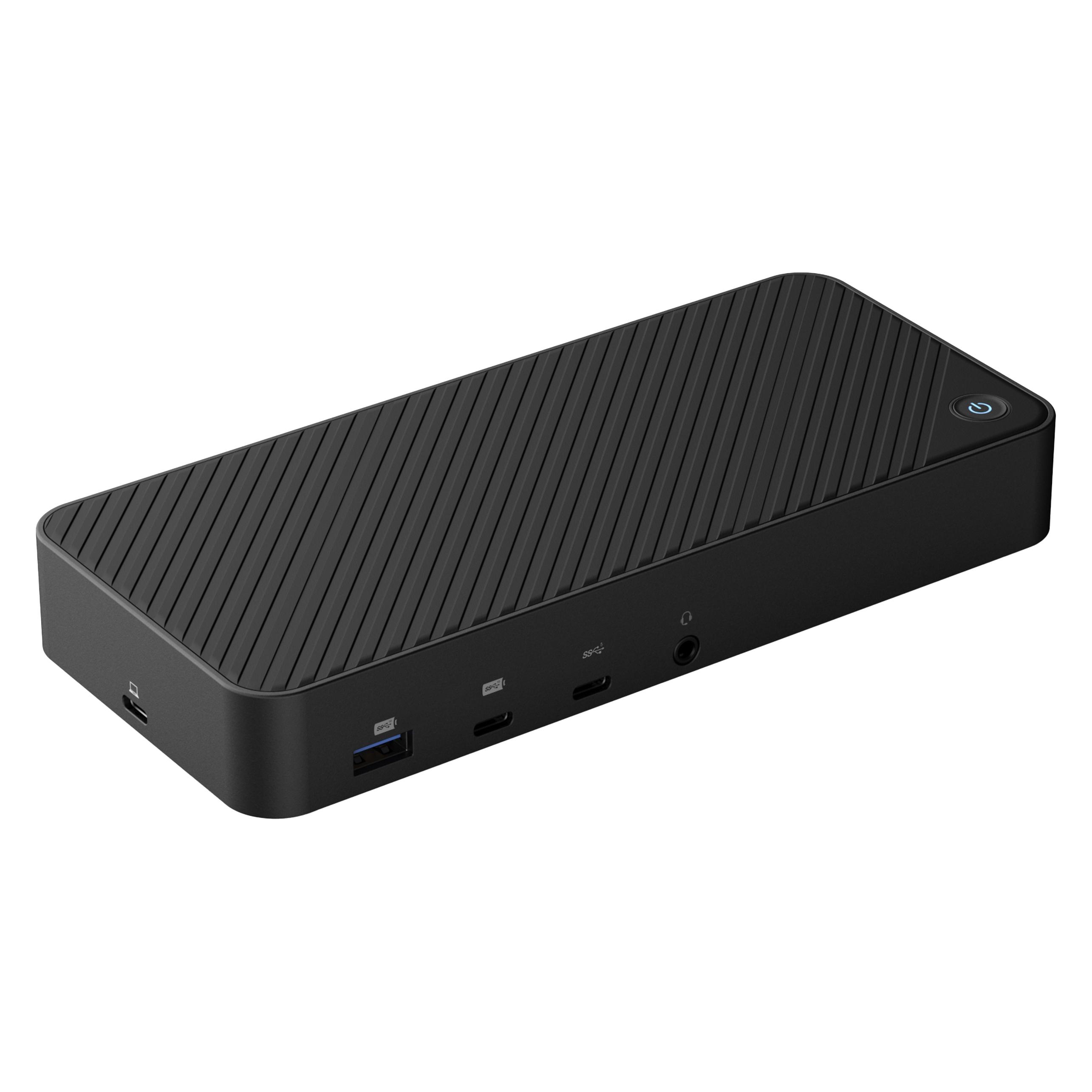 Deltaco DisplayLink docking station, 3 display 4K, B2B package, blk (USB-C, 12 Ports) (#1229)