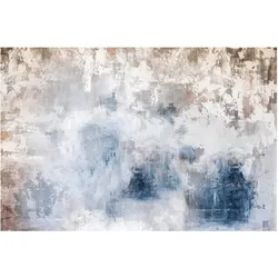 FOTOTAPETE Shabby Betonwand Putz Blau 288/190 cm