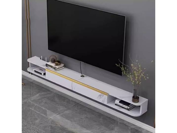 Moderner schwebender TV-Ständer, wandmontierte Medienkonsole TV-Schrank Mit Stauraum for Schlafzimmer und Wohnzimmer platzsparend(Color1)