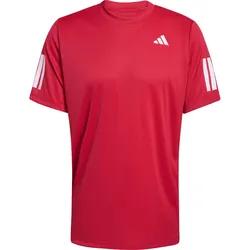 adidas CLUB 3STR Tennisshirt Herren | Gr. M | rot - rot